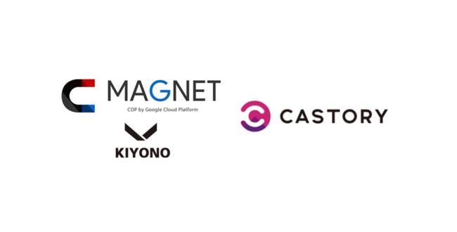 KIYONOの顧客データ統合ツール「MAGNET CDP」と、シンカーが提供するカスタマージャーニー分析AI「CASTORY」が連携を開始
