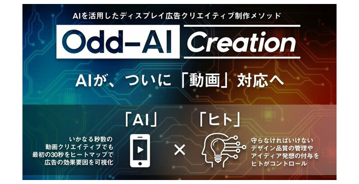 セプテーニのAIを活用したディスプレイ広告クリエイティブ制作メソッド 「Odd-AI Creation」が動画フォーマットにも対応開始