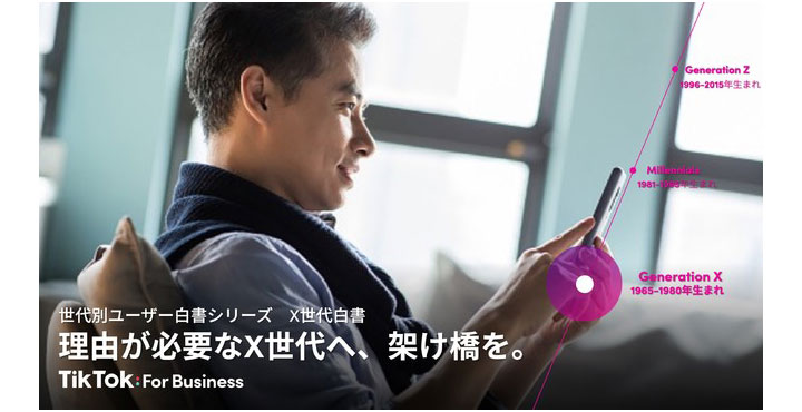 TikTok For Business、「X世代白書」を発表！ 〜理由が必要なX世代へ、架け橋を。〜