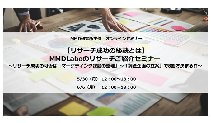 MMD研究所主催「【リサーチ成功の秘訣とは】MMDLaboのリサーチご紹介セミナー」
