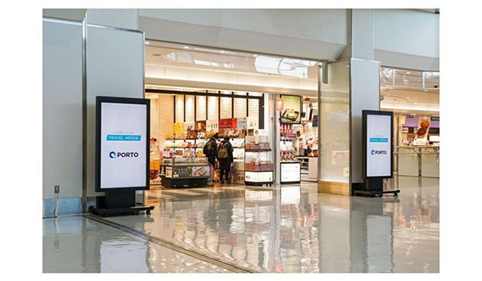 PORTO、空港内デジタルサイネージへの広告出稿におけるブランドリフト調査で、広告効果を計測