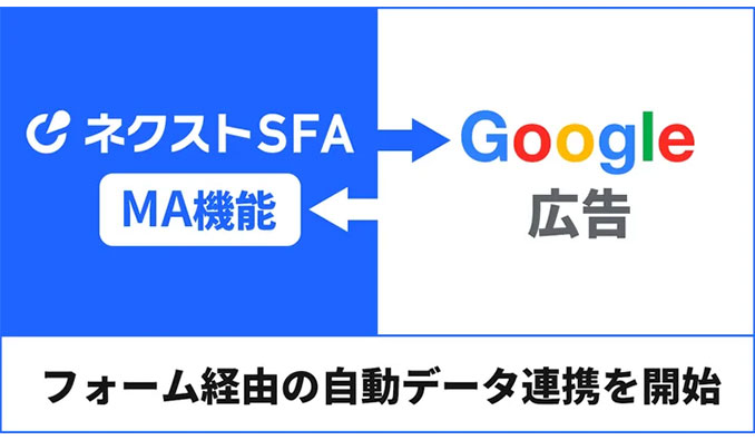 営業管理/MAツール「ネクストSFA」がGoogle 広告との自動データ連携を開始