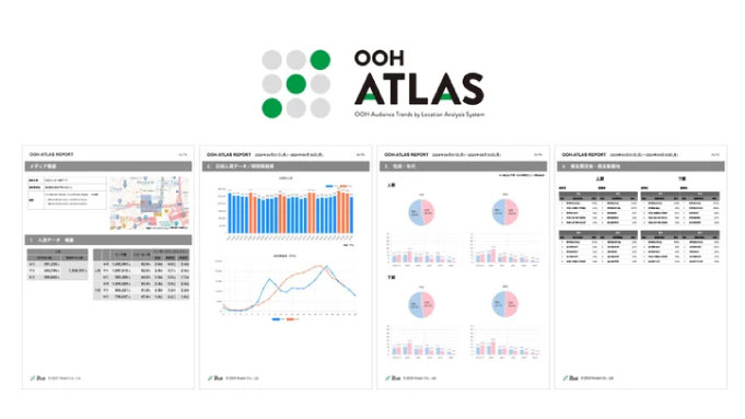 屋外広告（OOHメディア）効果測定レポートサービス【OOH-ATLAS】機能アップデート
