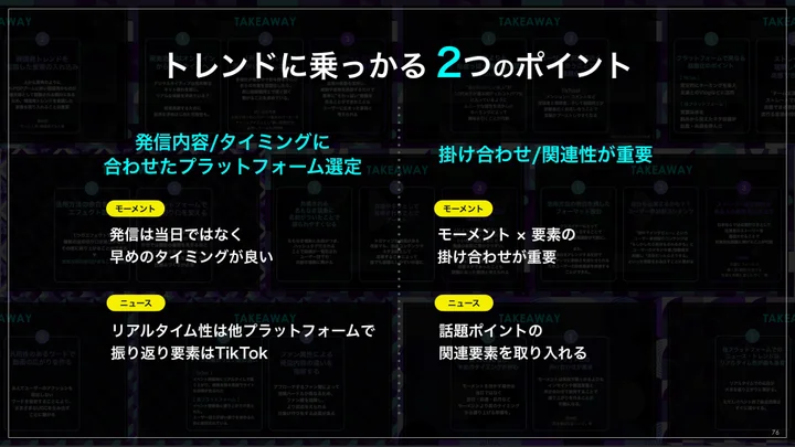 トレンドに乗っかる2つのポイント