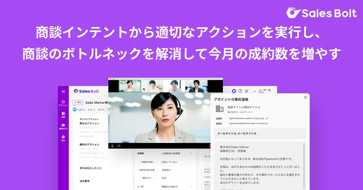 商談インテントから適切なアクションを実行