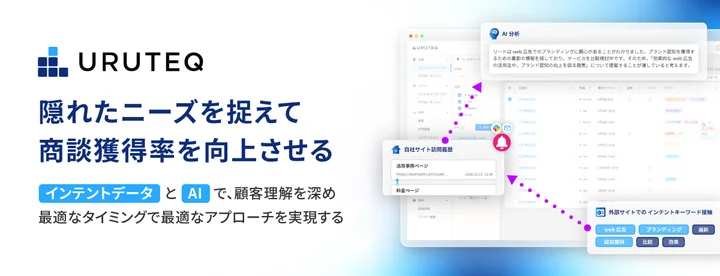 インテントデータとAIを活用してセールス＆マーケティングを支援するアカウントインテリジェンスツール「ウルテク」