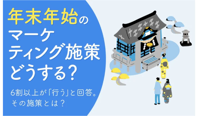 【年末年始のマーケティング施策どうする？】6割以上が「行う」と回答。その施策とは？