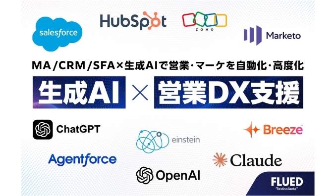 FLUED、MA / CRM / SFA × 生成AIによる「生成AI × 営業DX支援サービス」を提供開始