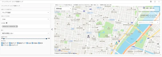 エリア密集マップ