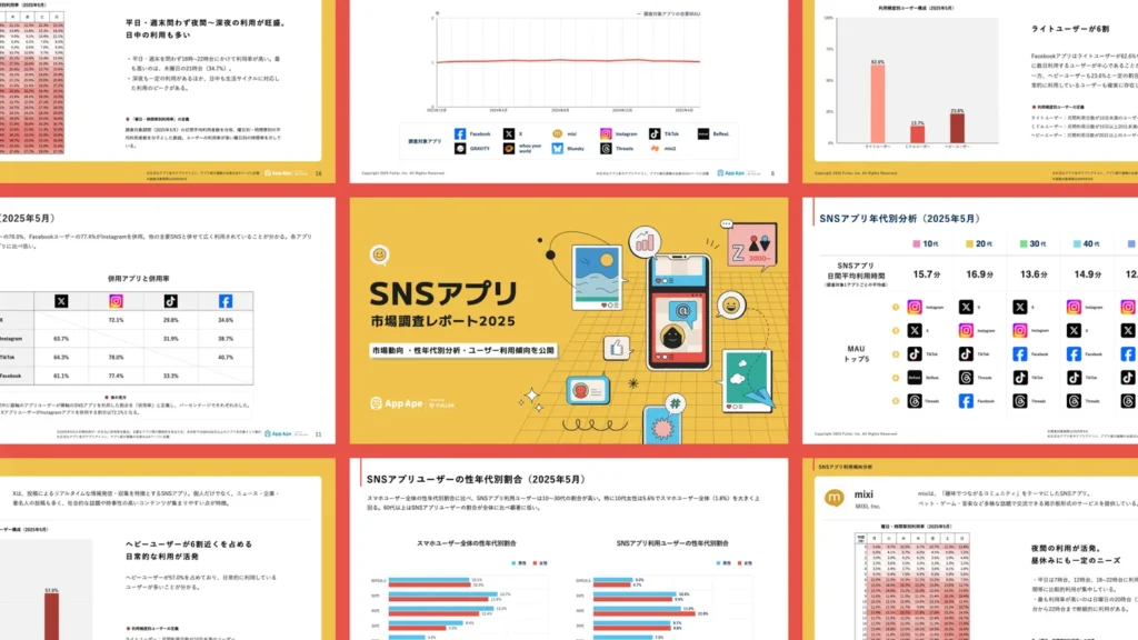SNSアプリ市場調査レポート・目次