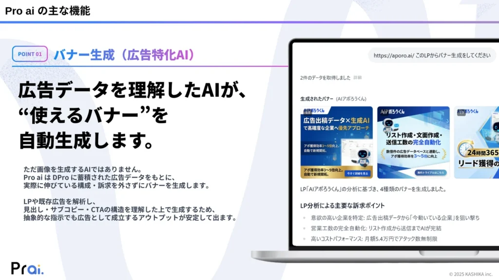 Pro AIの主な機能
