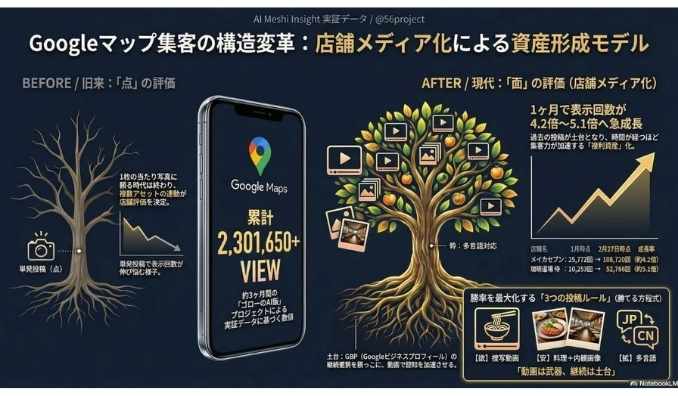 56project、動画MEO専門サービス「V-MEO」を飲食店向けに東京23区で提供開始