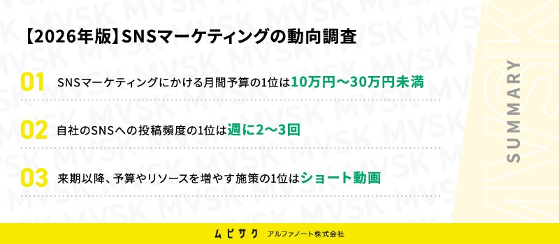 SNSマーケティングの月間予算は10万円～30万円未満が27.2%と最多