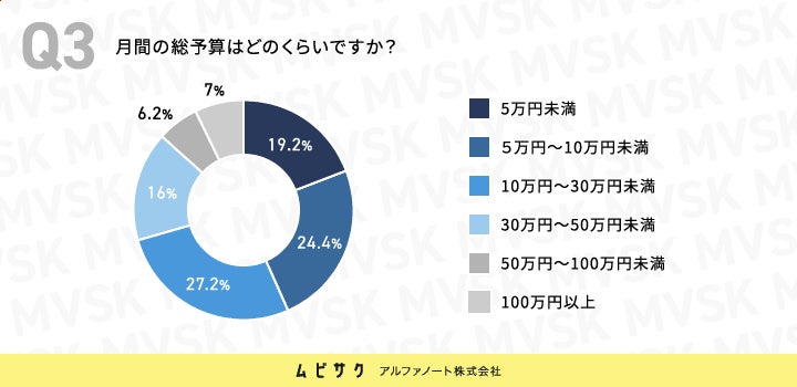 SNSマーケティングにおける月間の総予算はどのくらいですか？