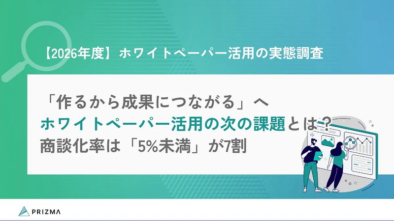 2026年版：BtoBホワイトペーパー実態調査