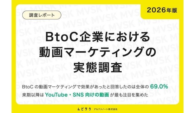 【2026年版】BtoC企業における動画マーケティングの実態調査｜来期以降に制作を予定している動画は「YouTube・SNS向けの動画」が最多