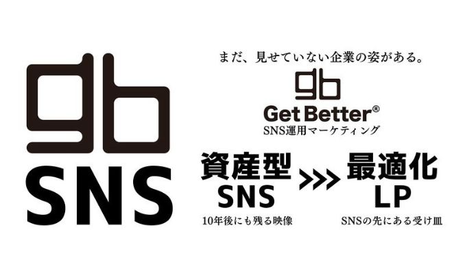 ゲットベター、テンプレ動画・バズ狙いのSNS運用からの脱却。「資産型SNS」企業本来の価値を表現した映像 ｘ「最適化LP」SNSからの導入の確かな受け皿。『Get Better SNS運用マーケティング』提供開始